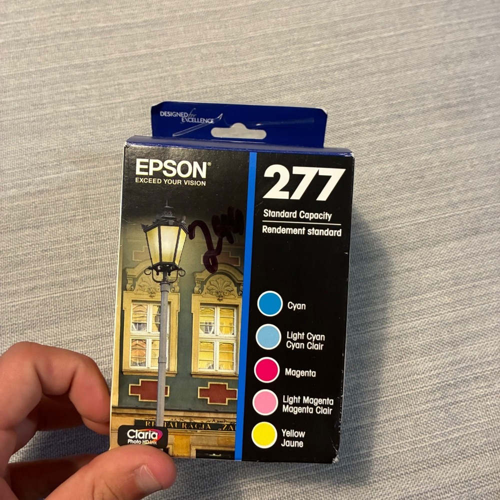 Epson 277 Claria Photo HD Ink Cartridges 5-Pack CMY T277920-S Exp 2028
